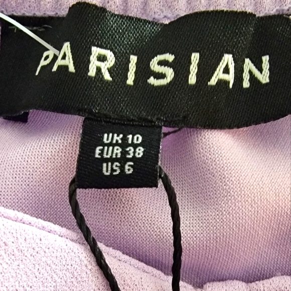 Parisian Purple Mini Dress Size 6 - Picture 3 of 3